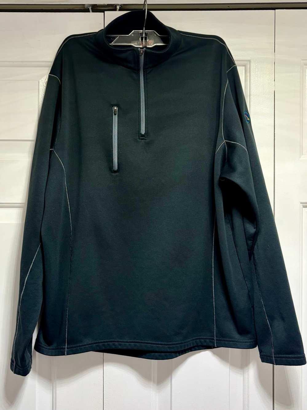 Peter Millar Element 4 Warmth Quarter-Zip Pullover - Black - Size L